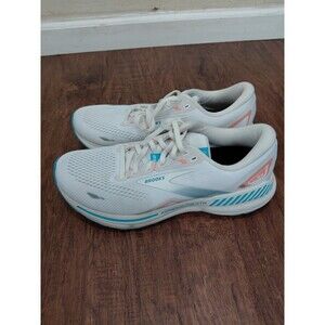 Brooks Adrenaline GTS Running Shoes Womens Size 10.5B White Teal